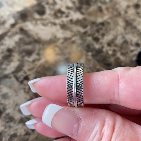 Sterling silver feather ring - Picture 6 of 6